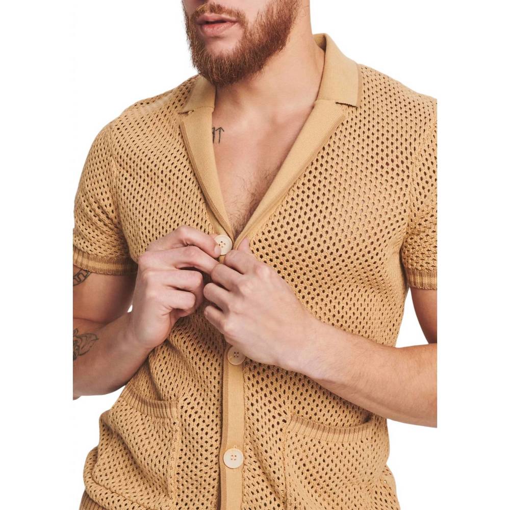 NEW SER.O.YA michael crochet cardigan in beige